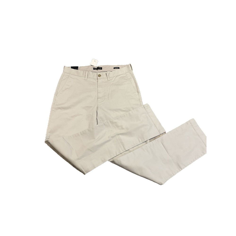 NWT J. Crew Mercantile Flex Chino Cotton Straight Leg Khaki Twill Pants 32x34